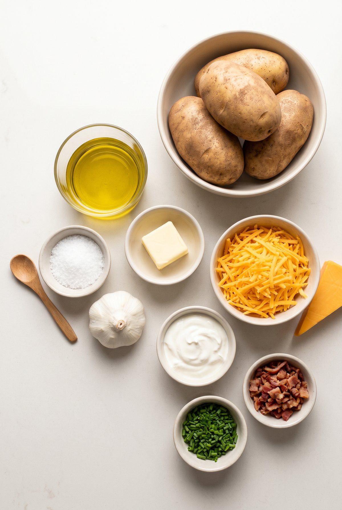 Ingredients for Air Fryer Baked Potato