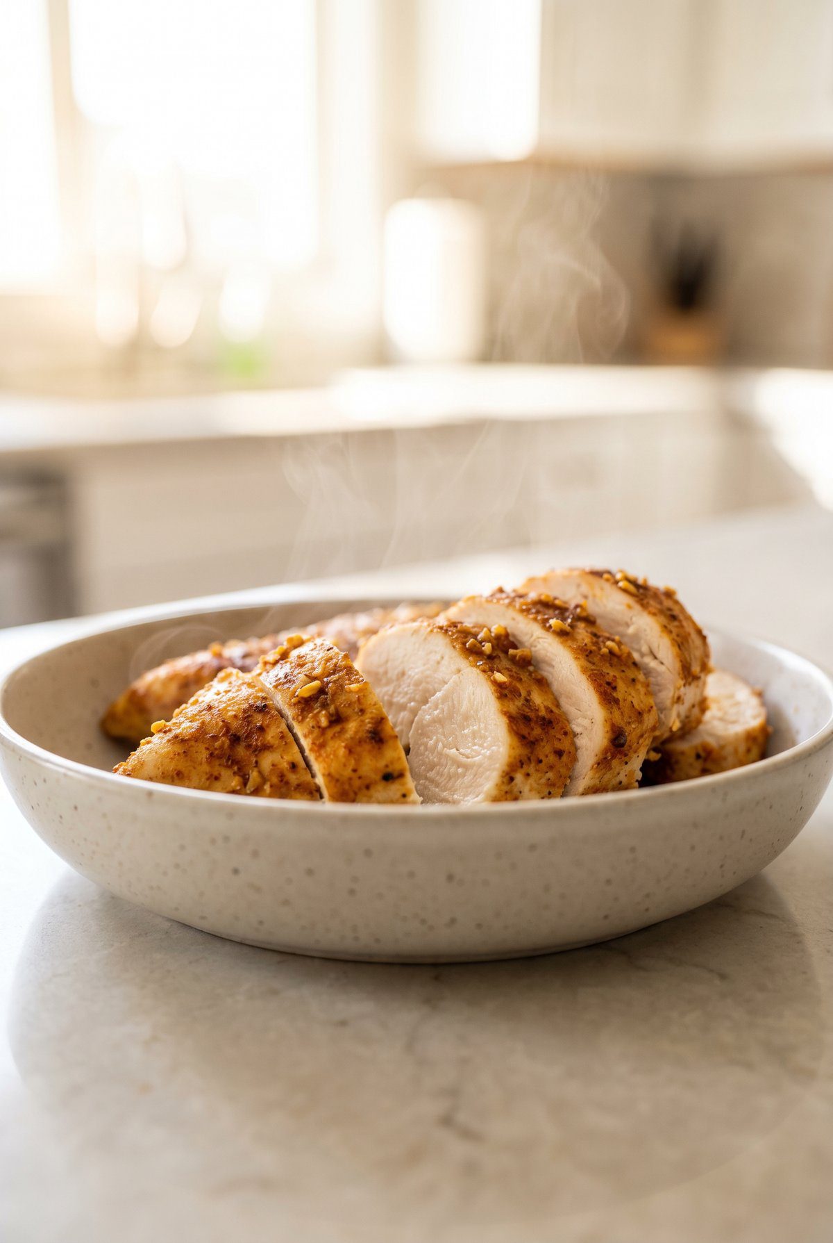 Air Fryer Chicken Breast ready to serve
