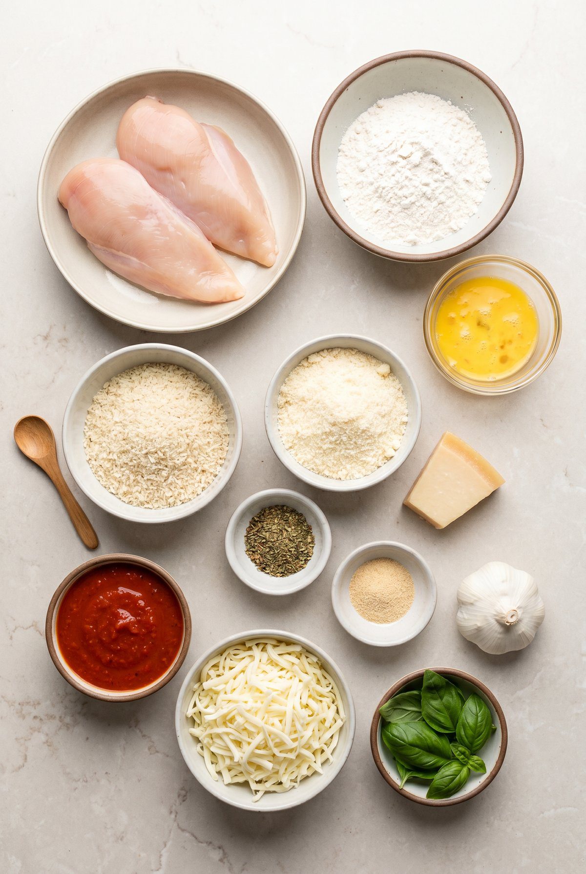 Ingredients for Air Fryer Chicken Parmesan