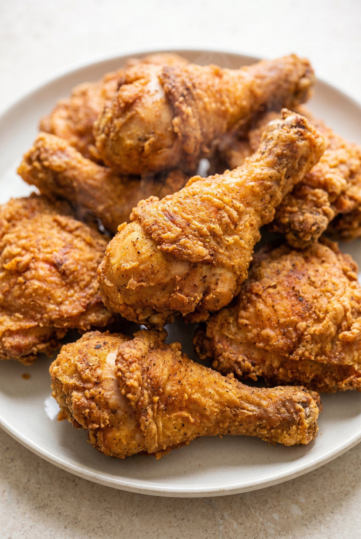 Close-up of Air Fryer Fried Chicken