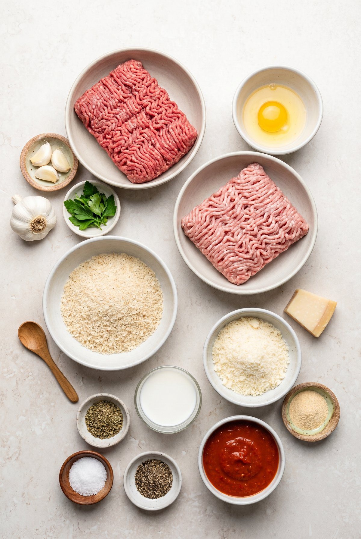 Ingredients for Air Fryer Meatballs