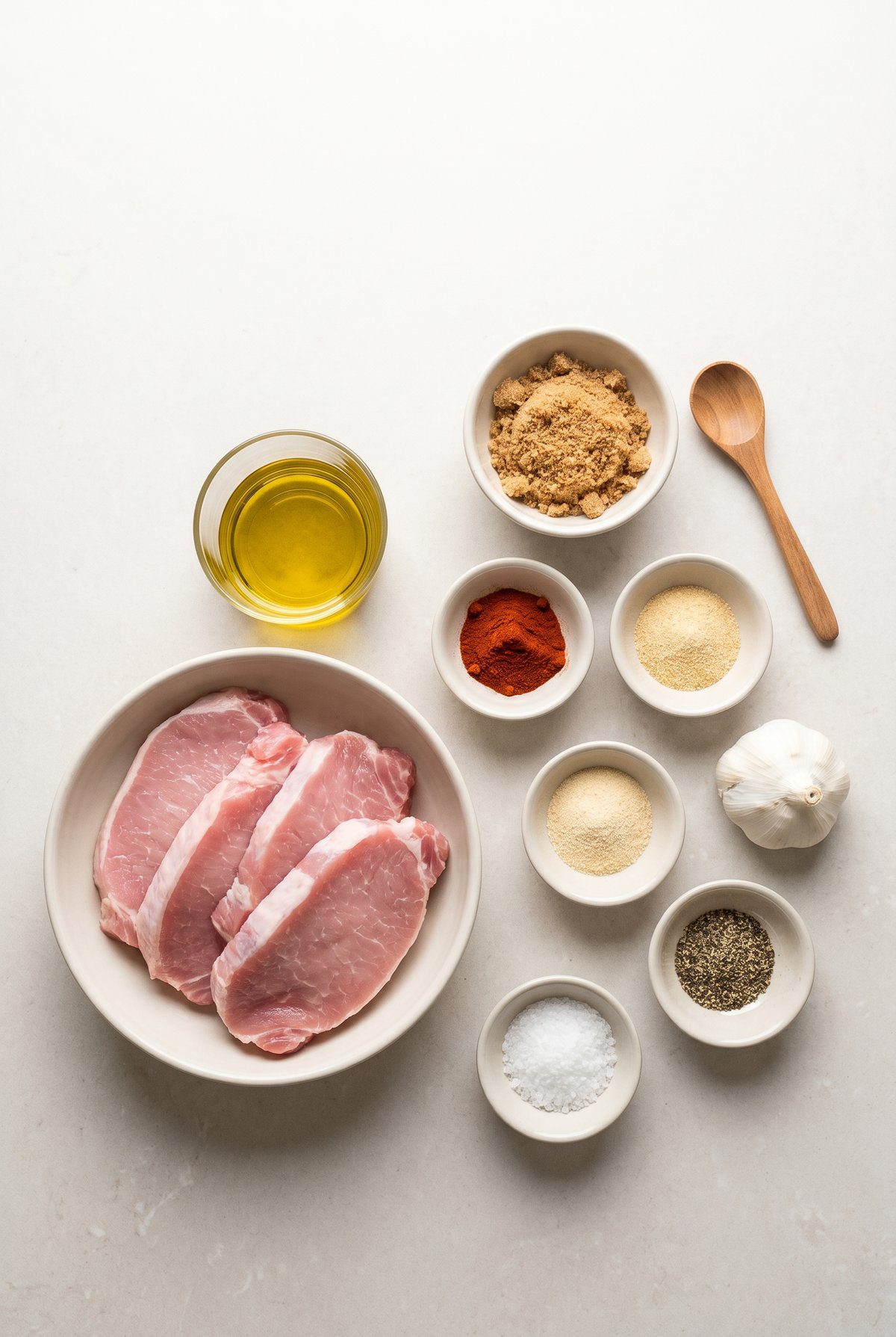 Ingredients for Air Fryer Pork Chops