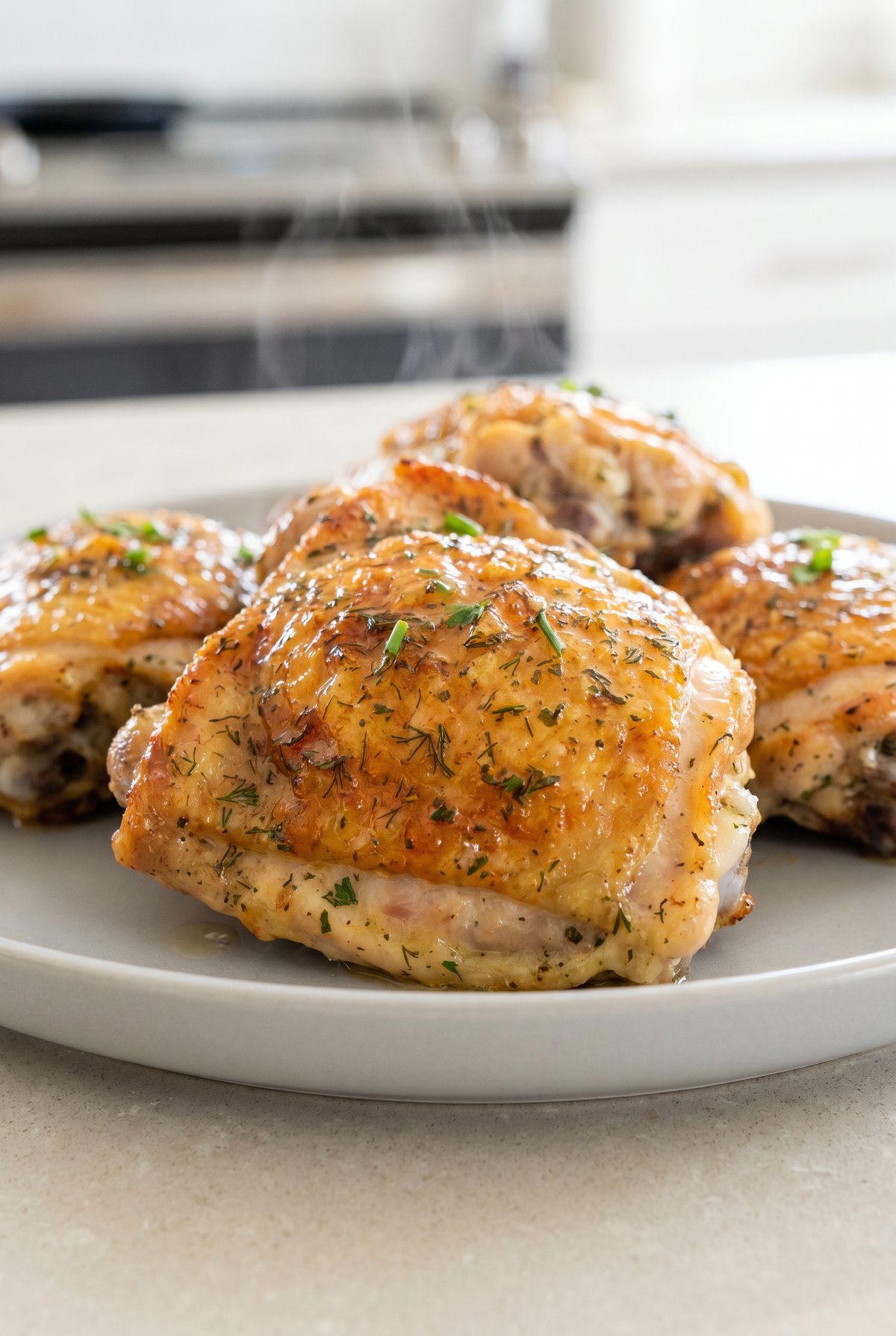 Close-up of Air Fryer Ranch Chicken