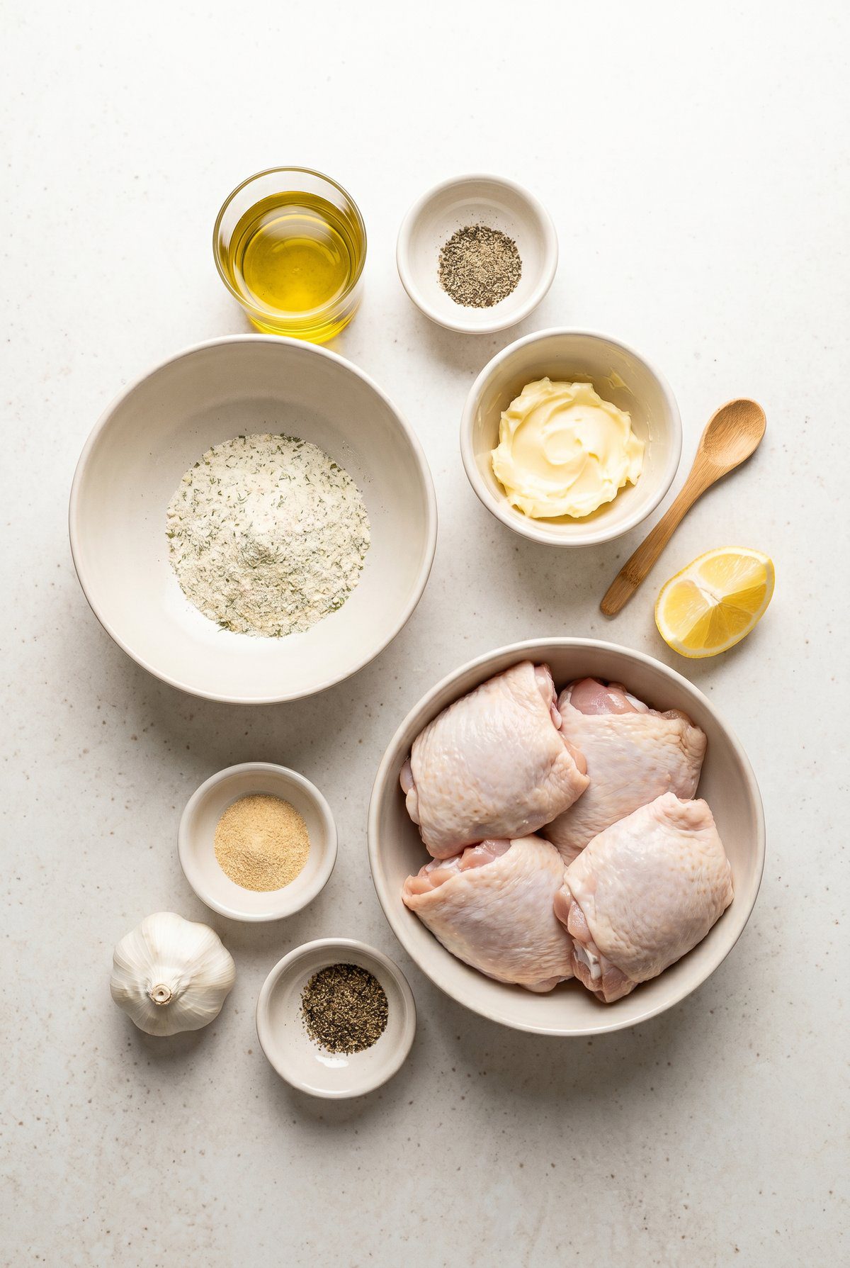 Ingredients for Air Fryer Ranch Chicken