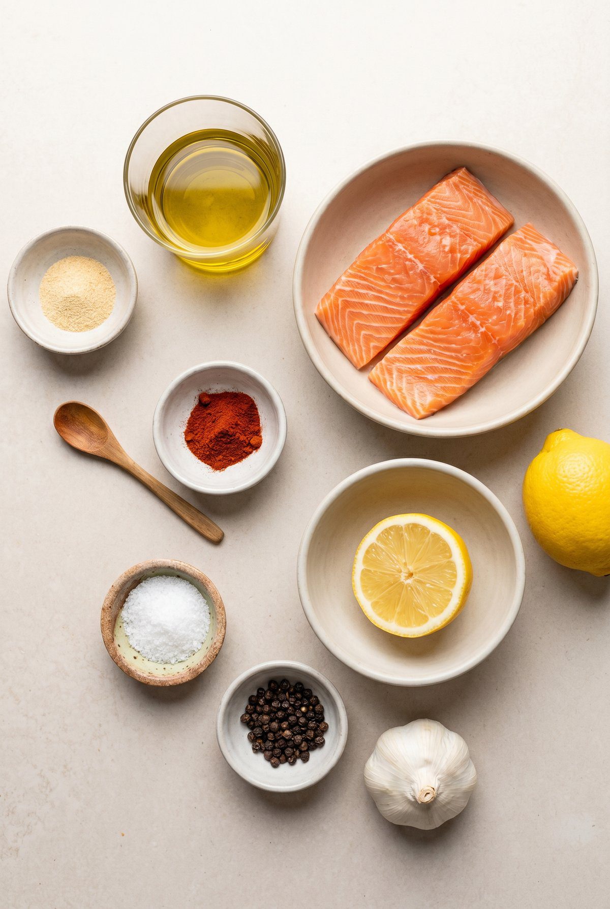Ingredients for Air Fryer Salmon