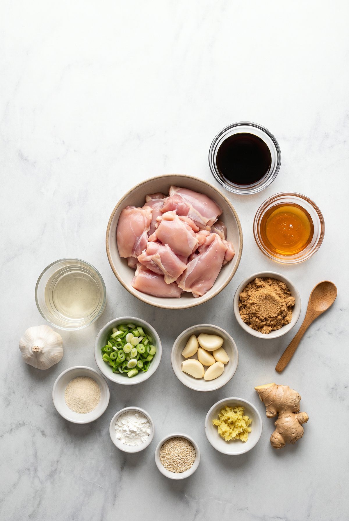 Ingredients for Air Fryer Teriyaki Chicken