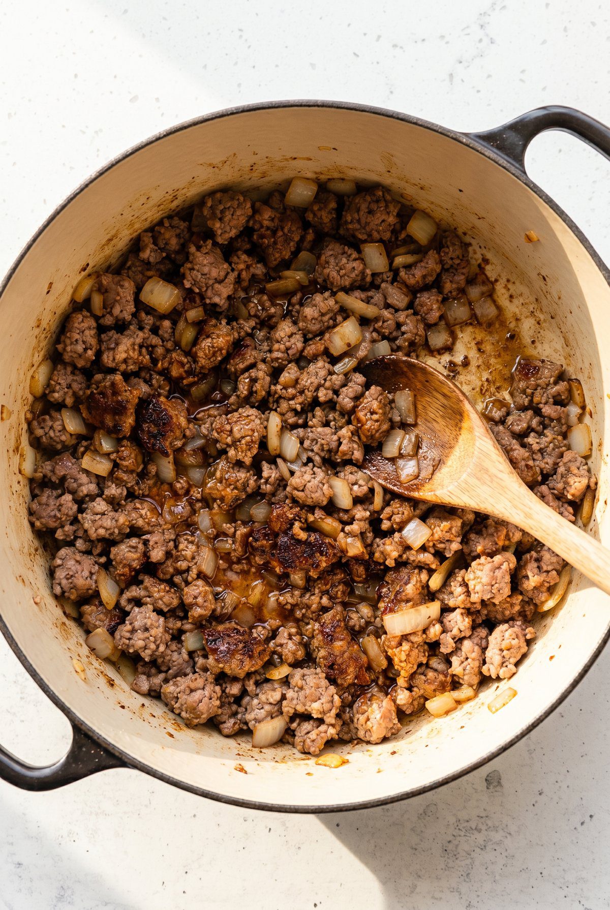 How to make American Goulash – step 1