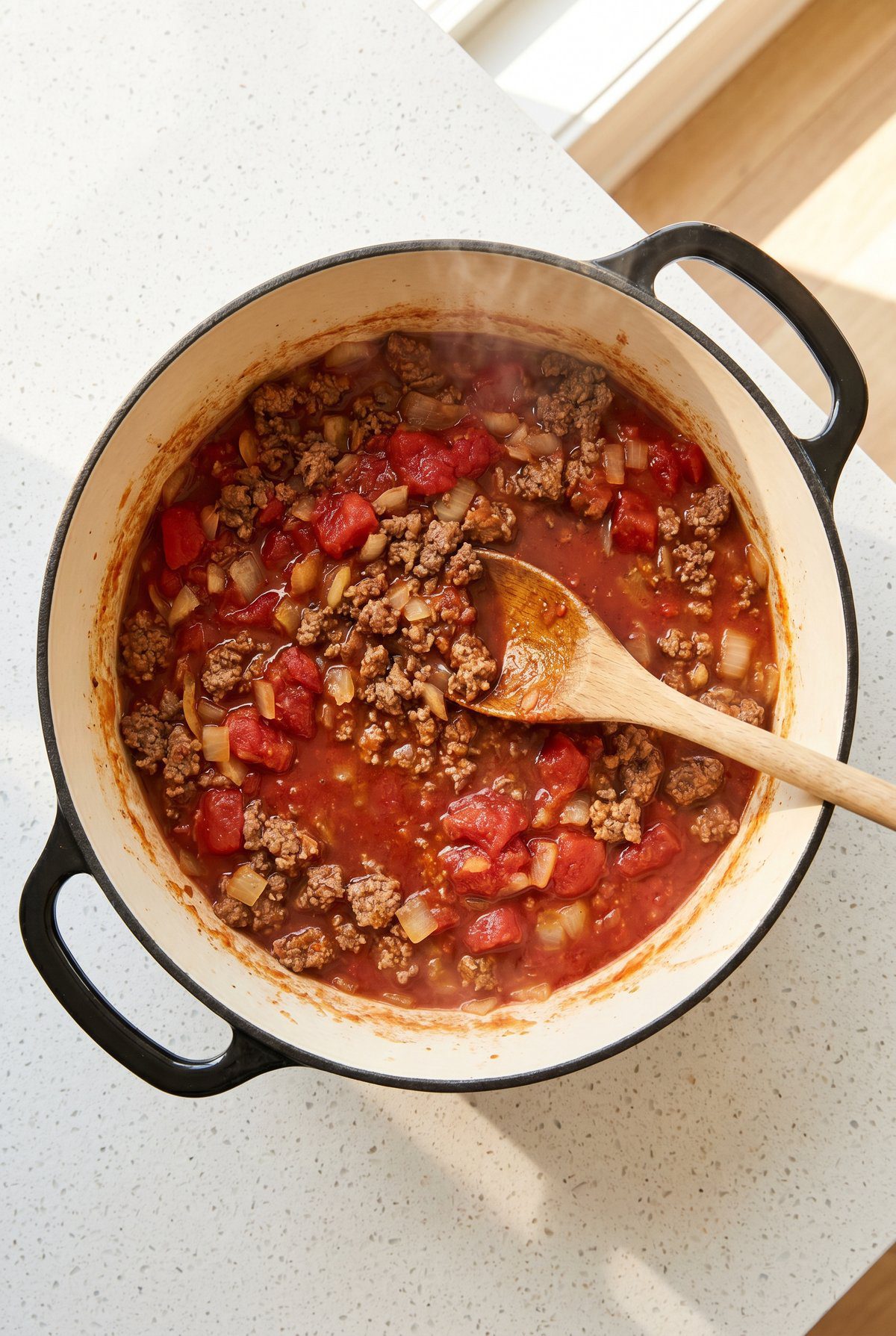 How to make American Goulash – step 2