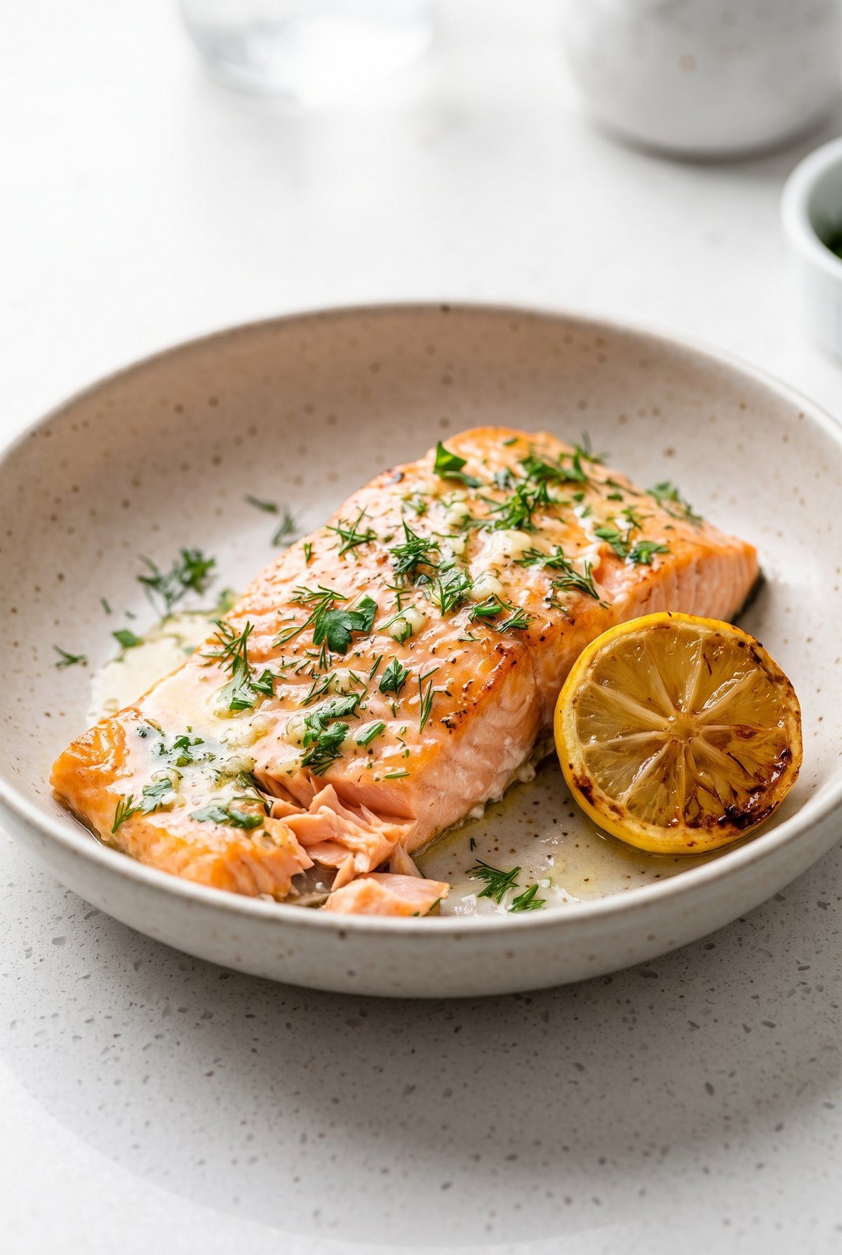 Baked Salmon ready to serve