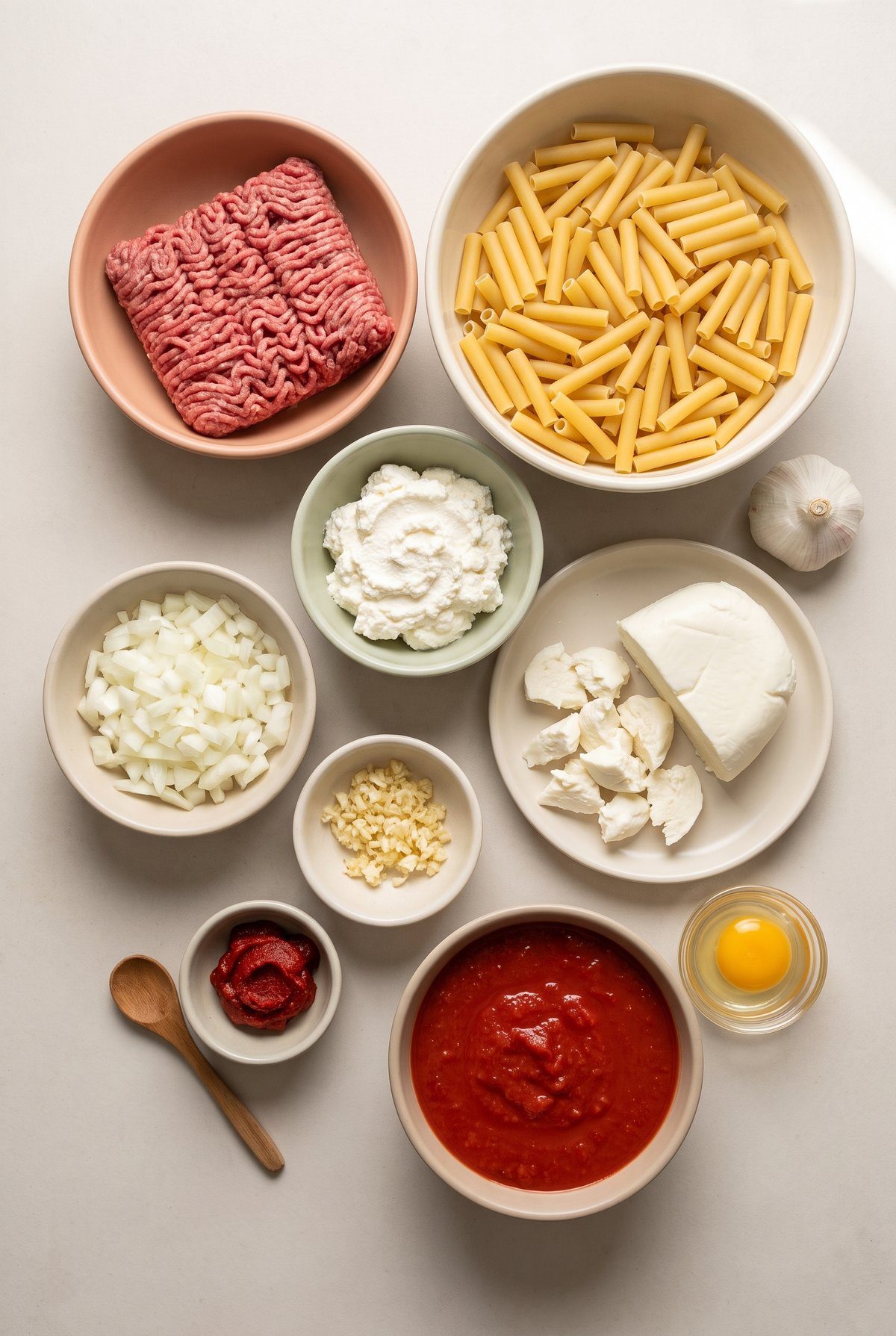 Ingredients for Baked Ziti