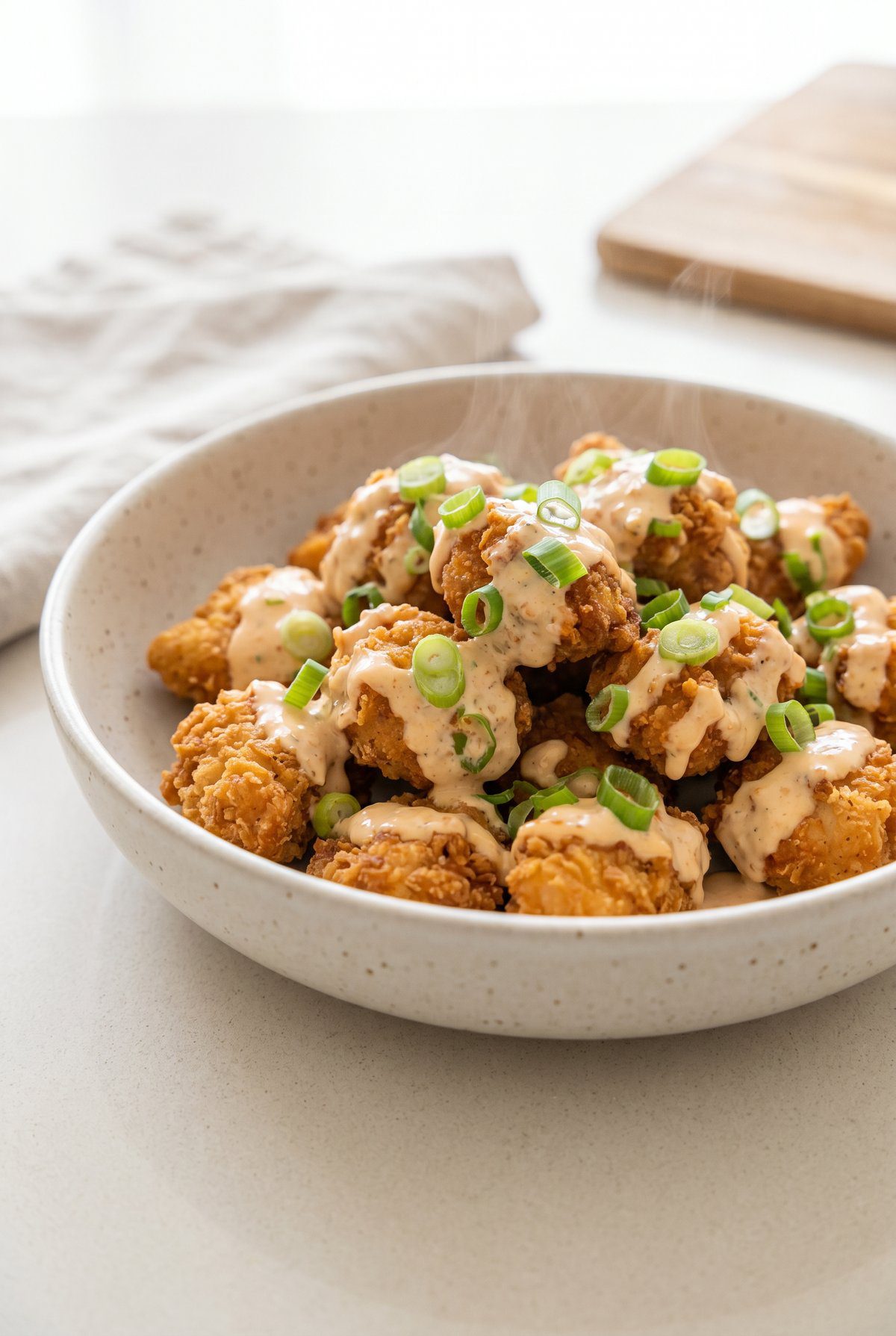 Bang Bang Chicken served and ready to eat