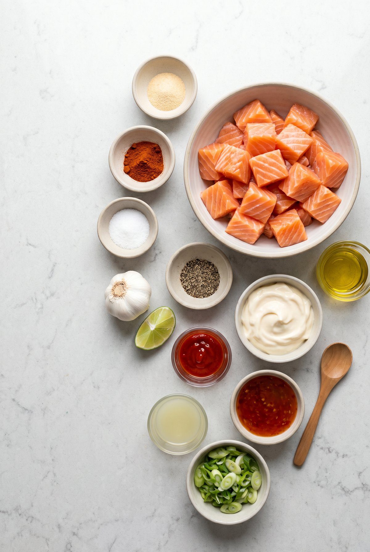 Ingredients for Bang Bang Salmon