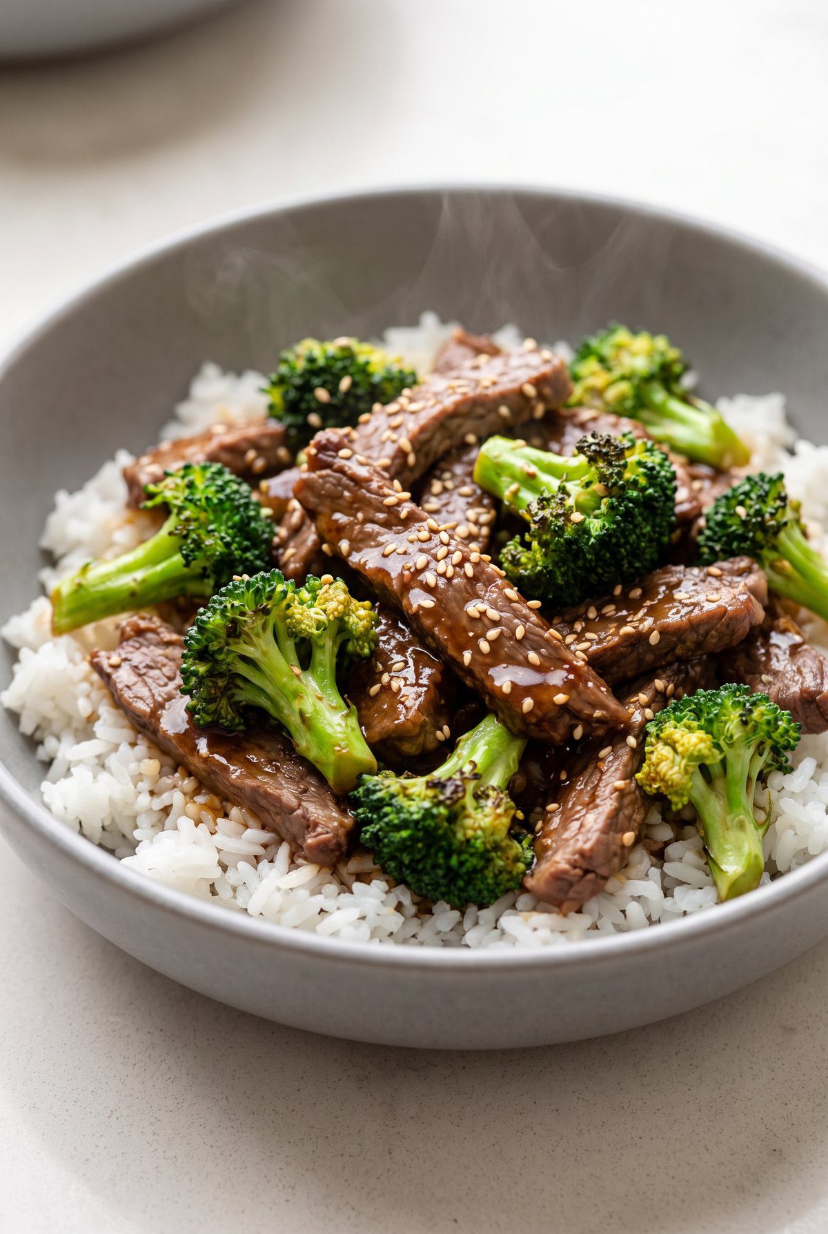 Close-up of Beef and Broccoli
