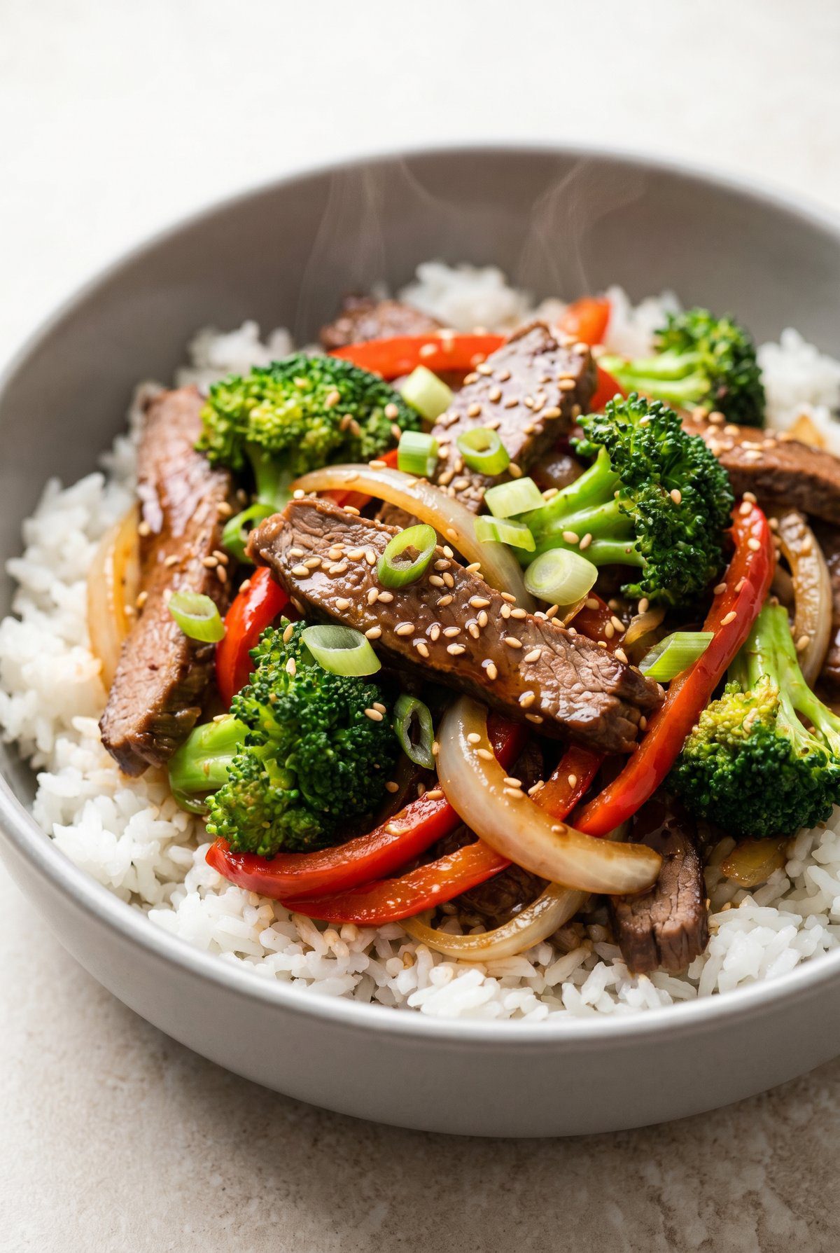 Close-up of Beef Stir Fry