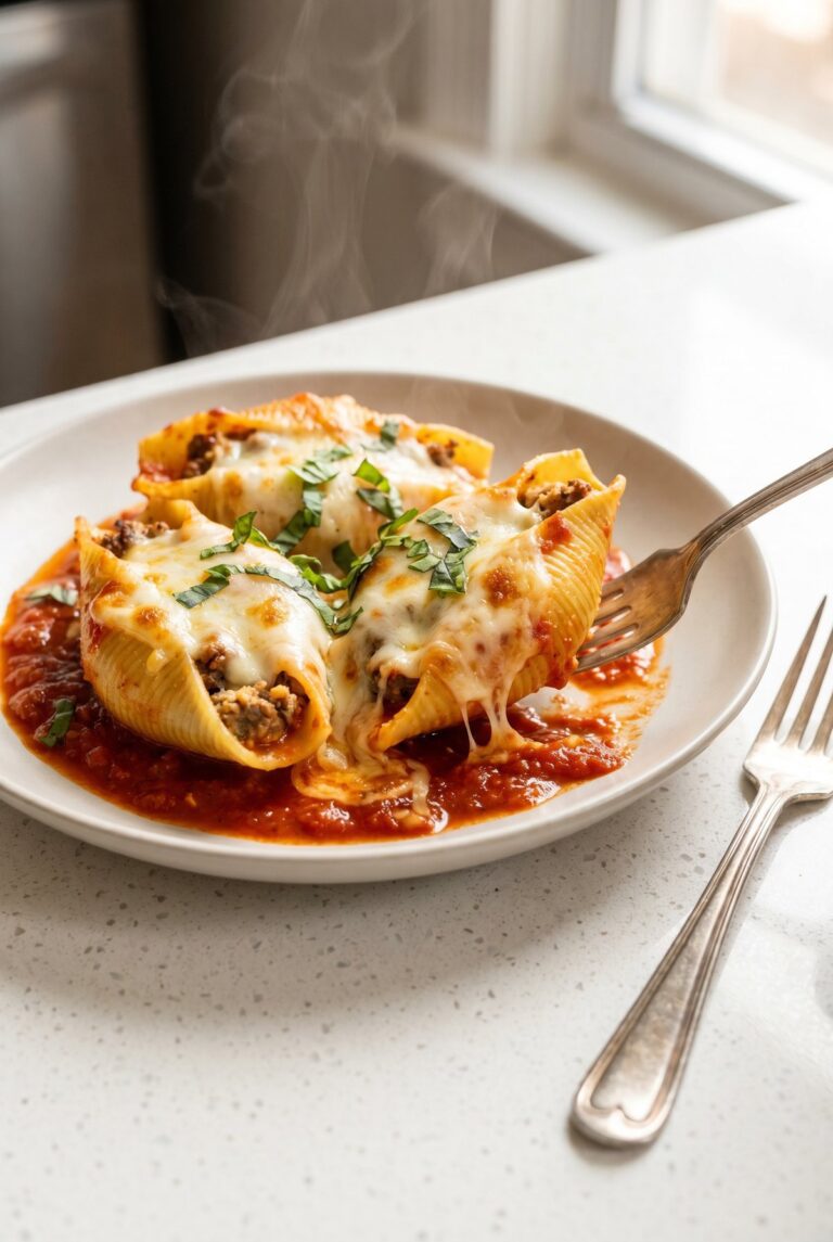 Beef Stuffed Shells