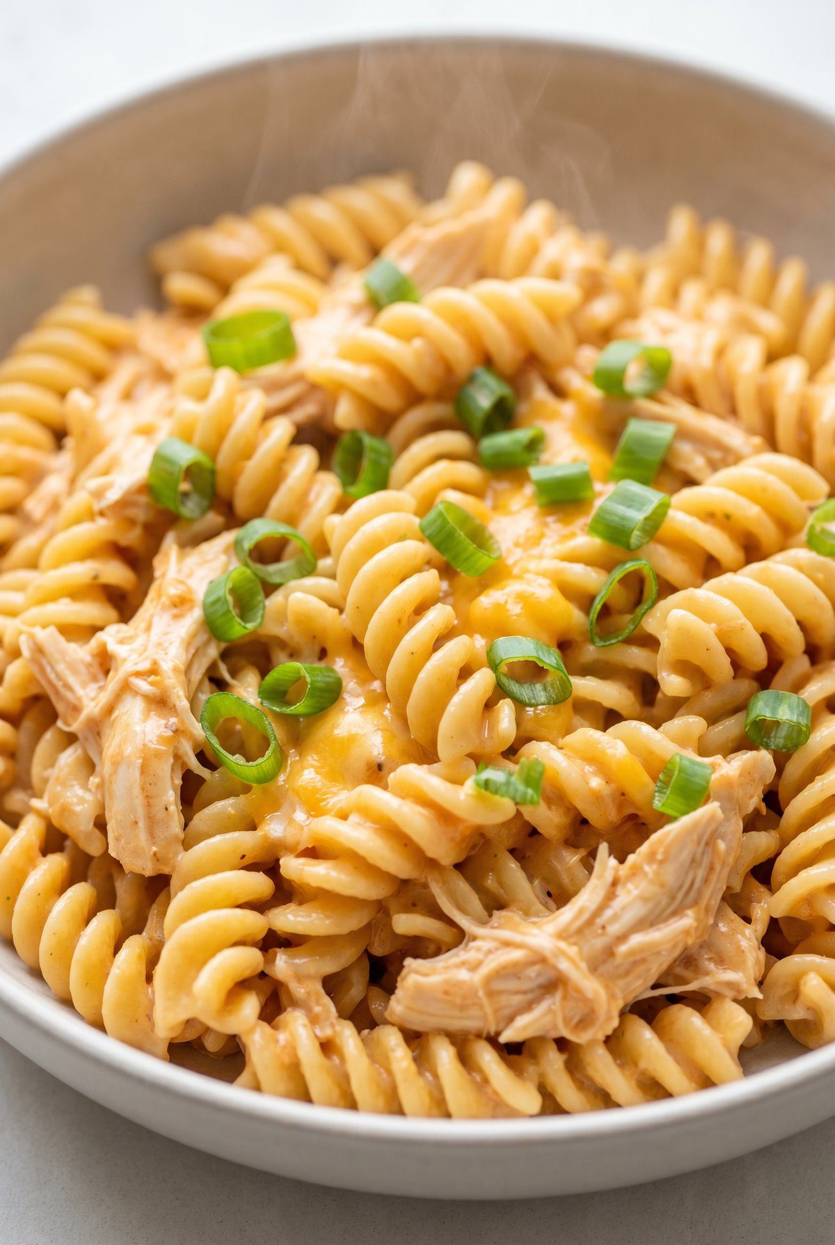 Close-up of Buffalo Chicken Pasta