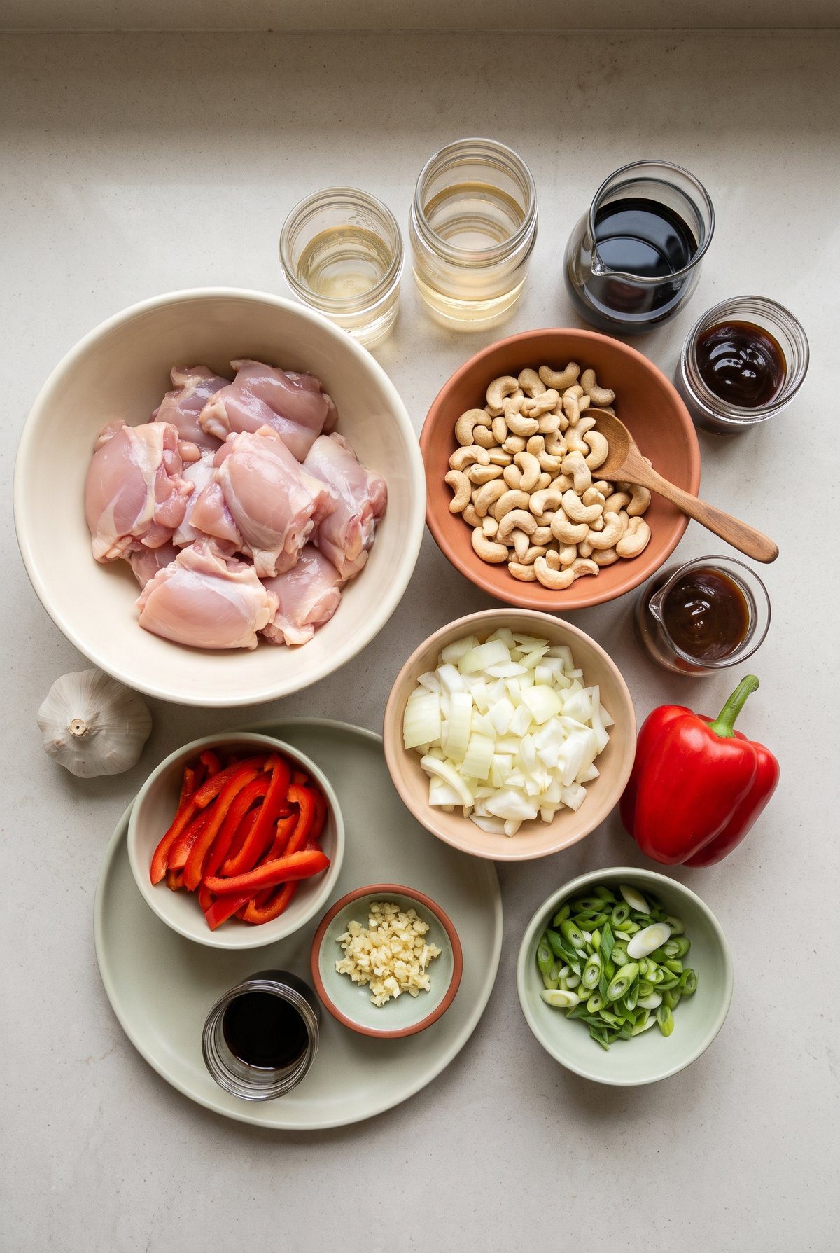 Ingredients for Cashew Chicken