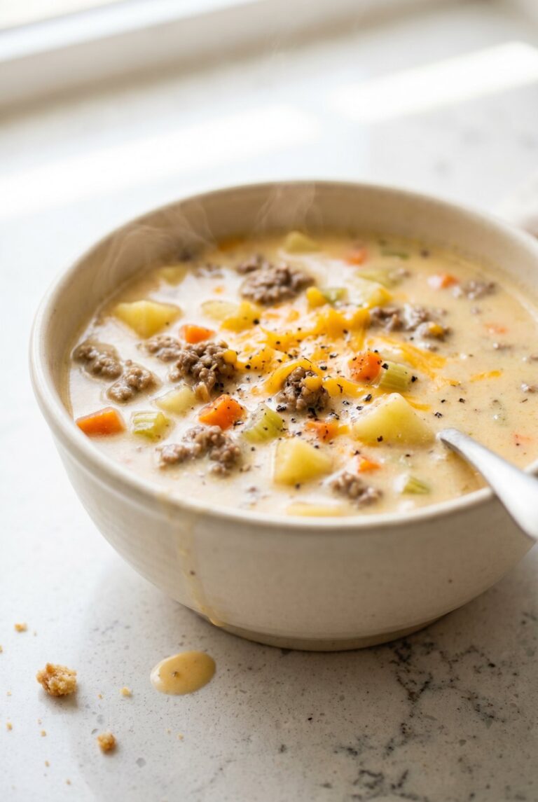 Cheeseburger Soup