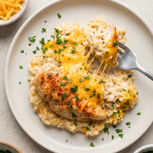 Cheesy Chicken and Rice Casserole