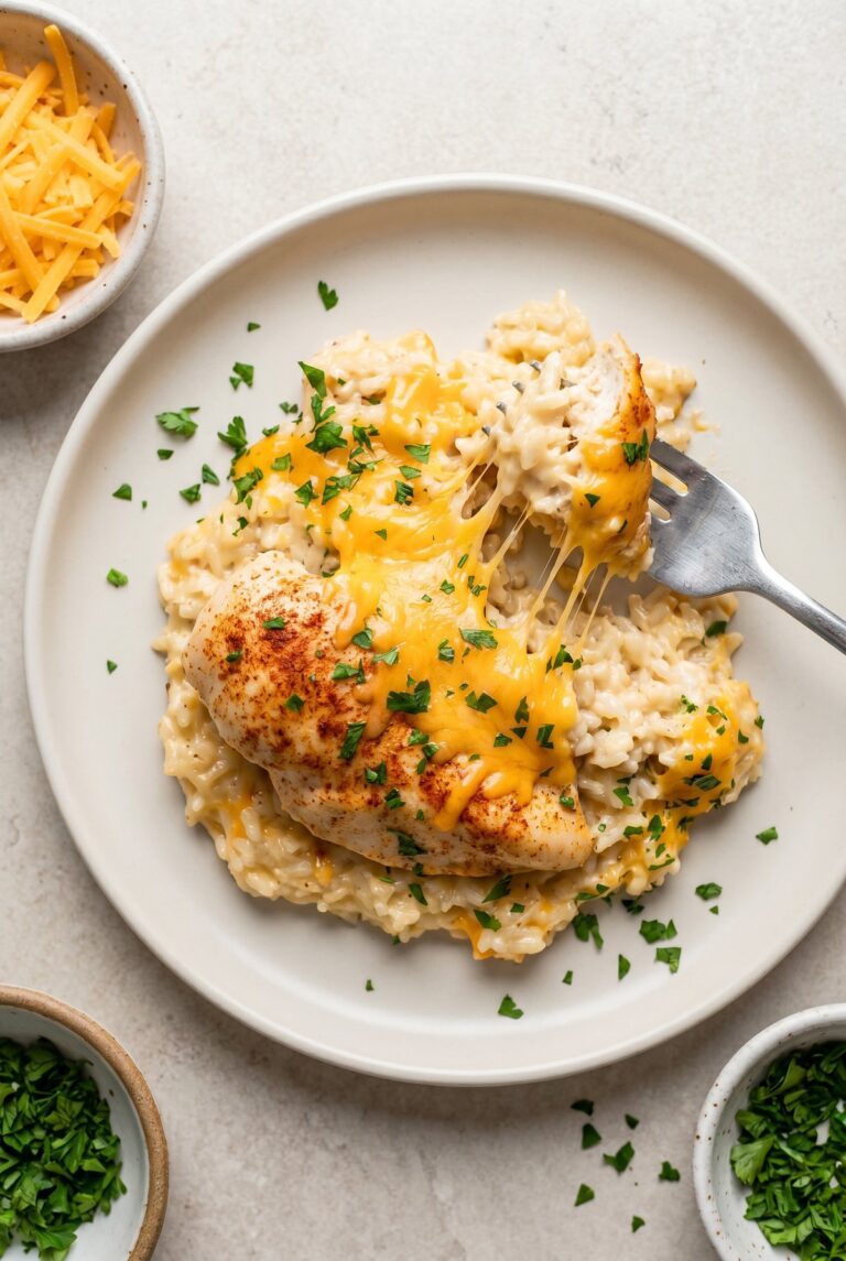Cheesy Chicken and Rice Casserole