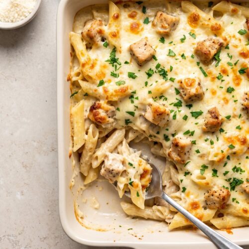 Chicken Alfredo Bake