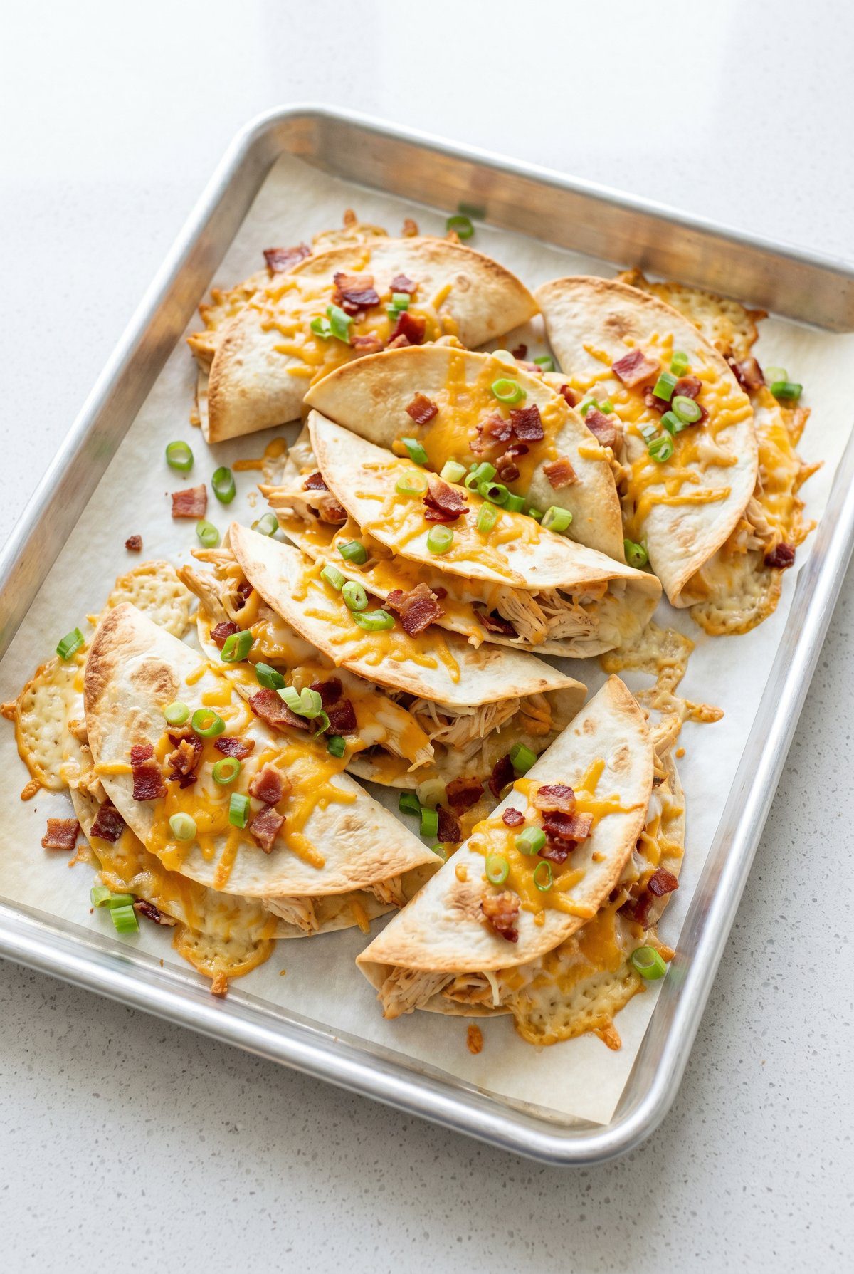 Chicken Bacon Ranch Tacos ready to serve