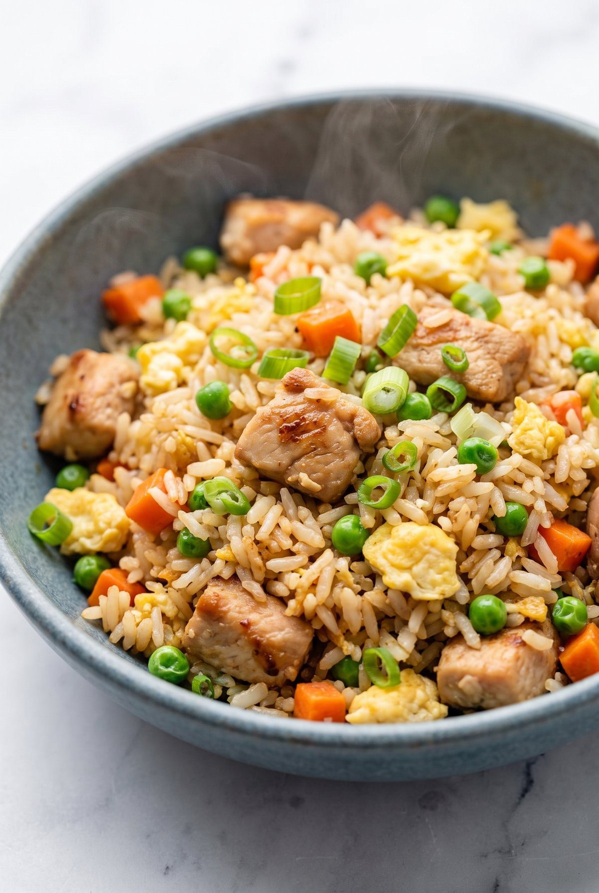 Close-up of Chicken Fried Rice