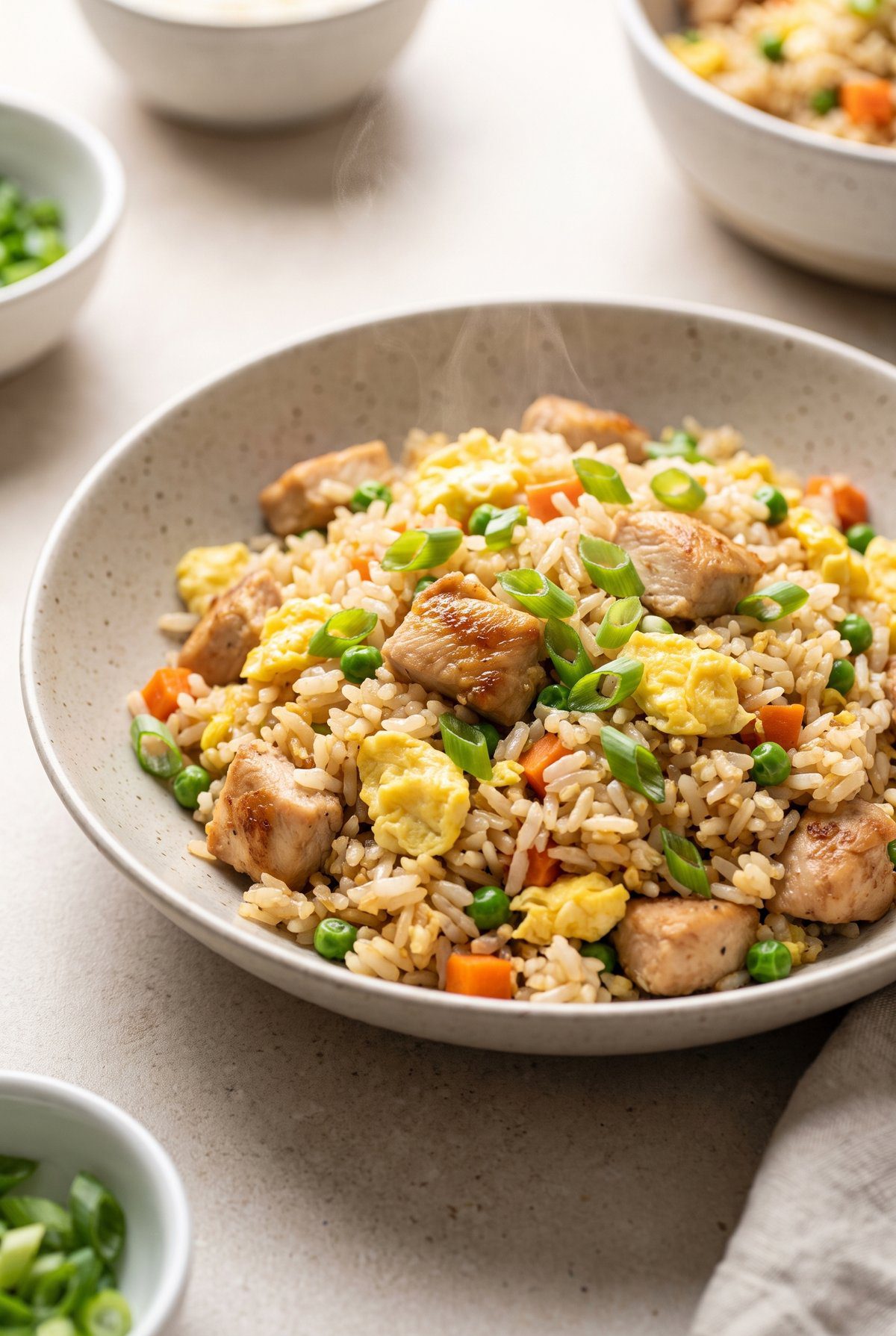 Chicken Fried Rice served and ready to eat