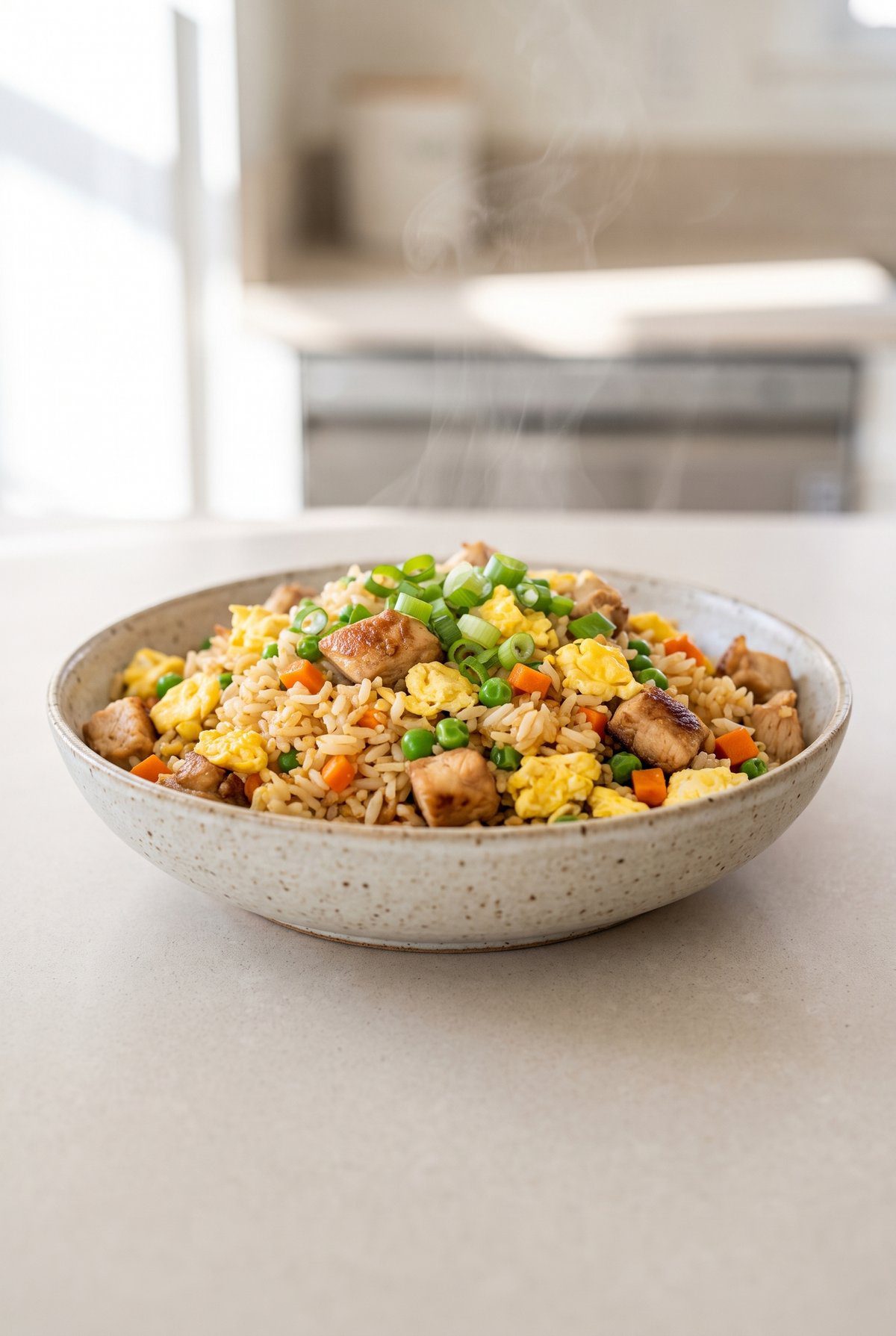 Chicken Fried Rice ready to serve