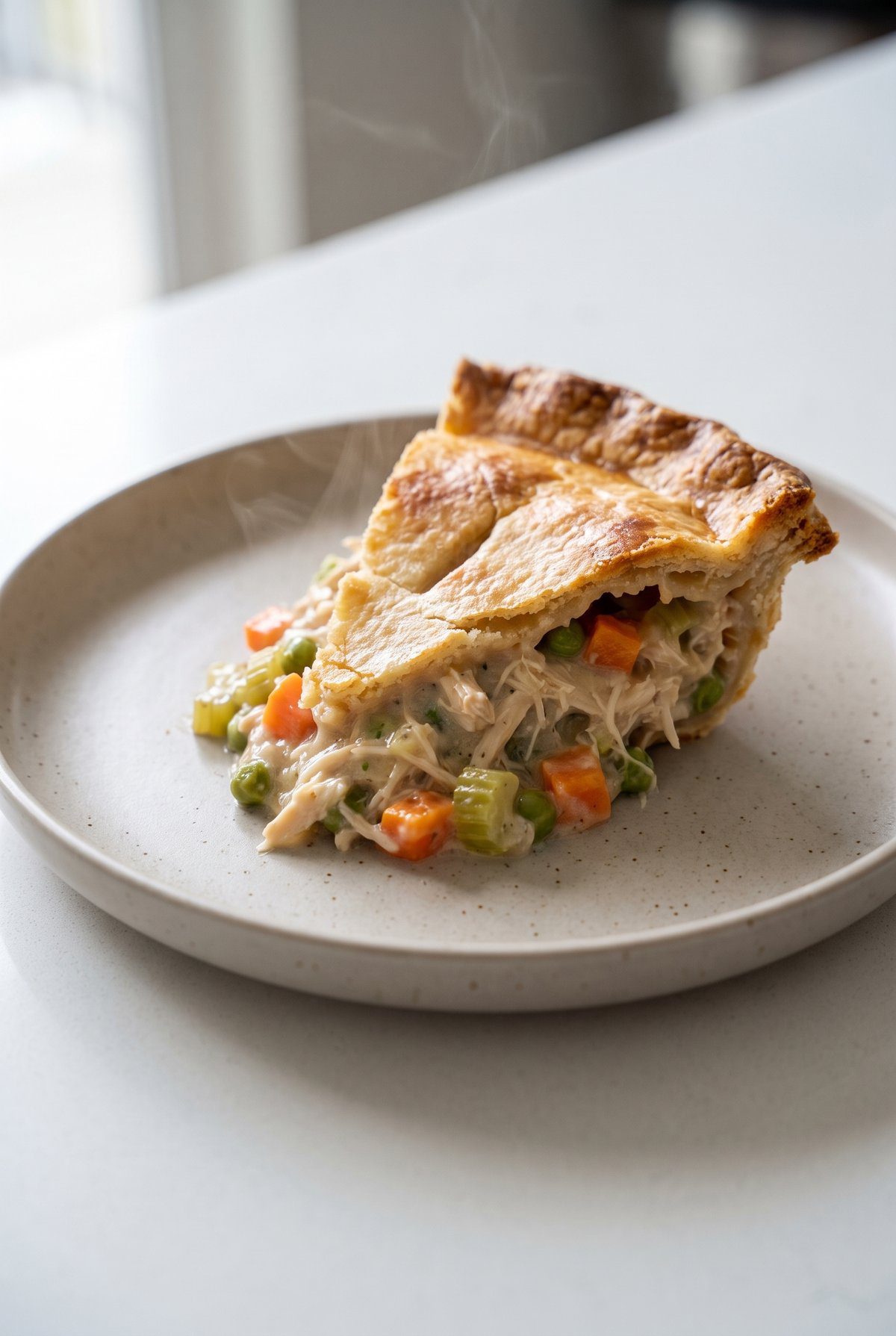Chicken Pot Pie served and ready to eat