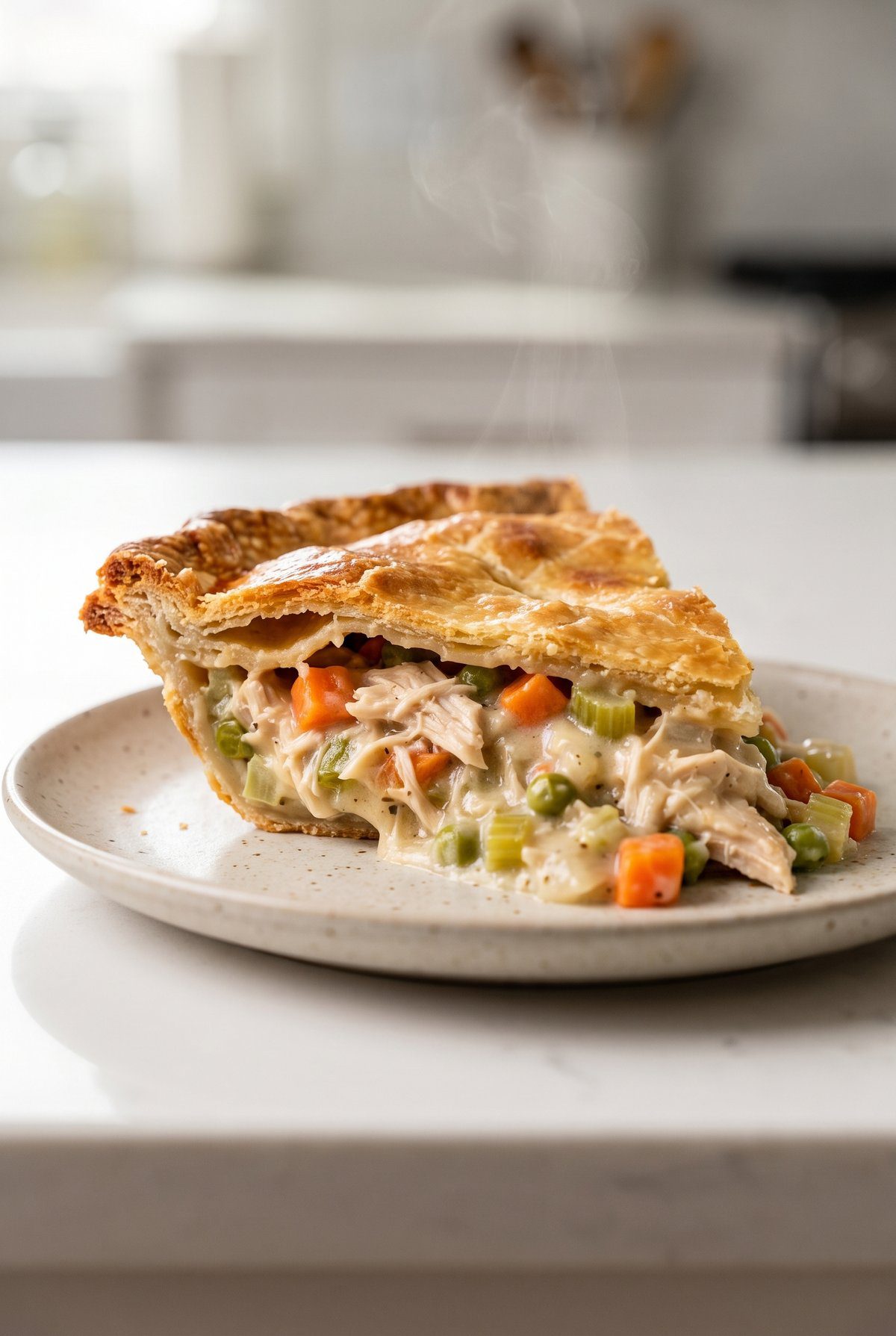 Chicken Pot Pie ready to serve