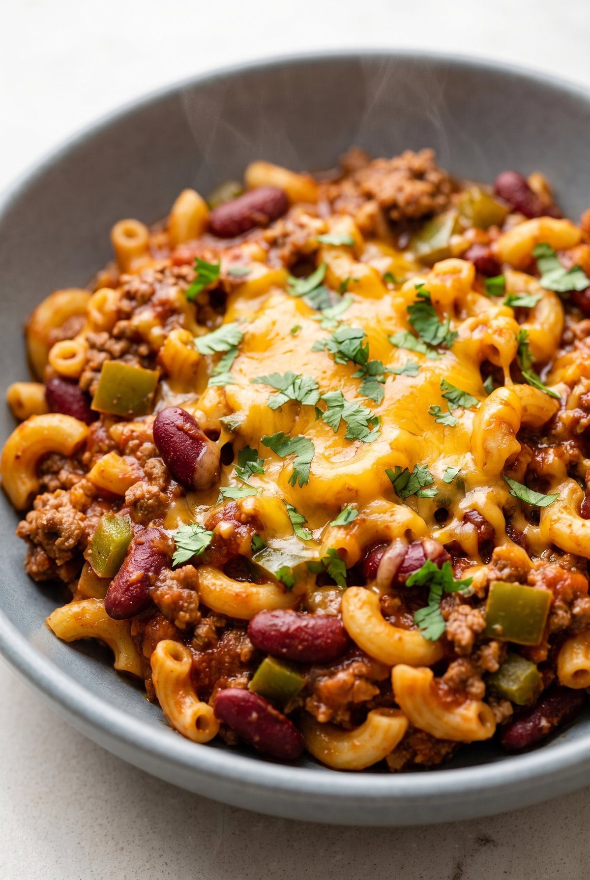 Close-up of Chili Mac
