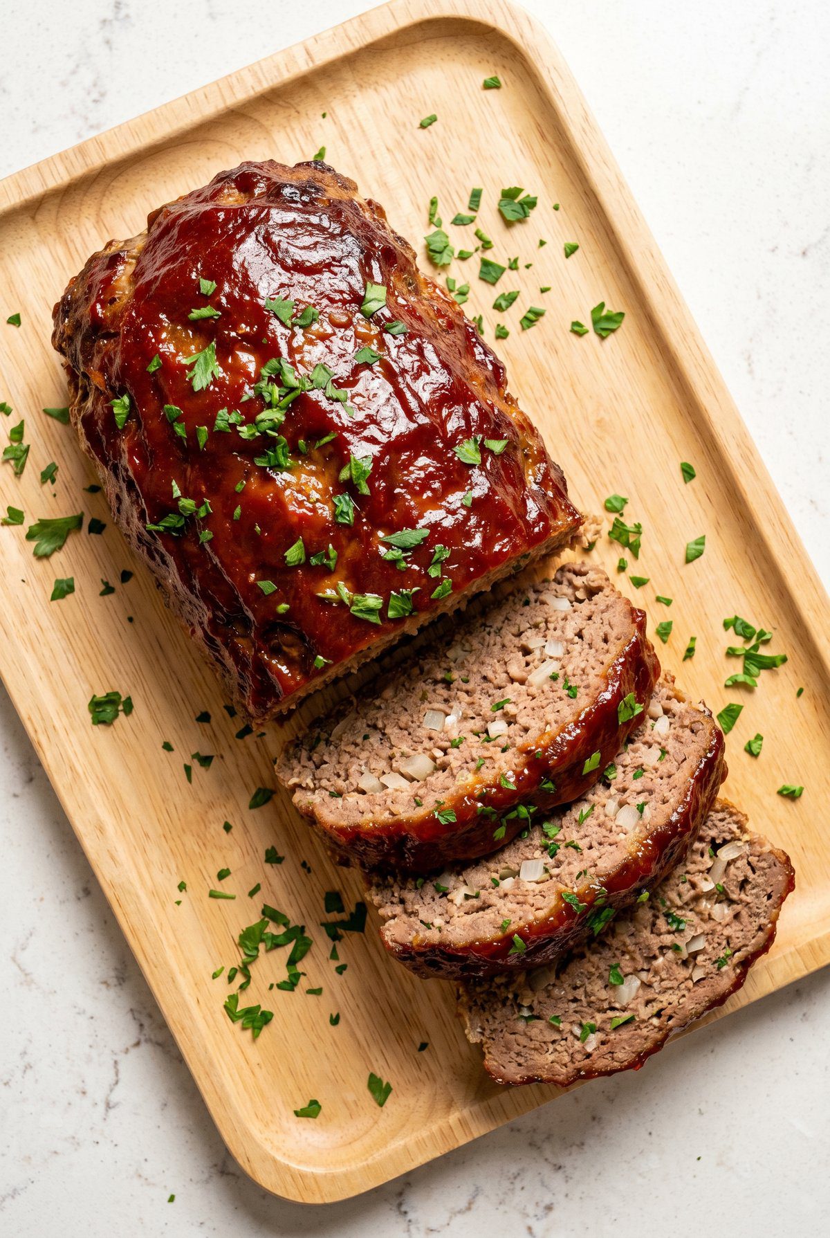 Overhead view of Classic Meatloaf