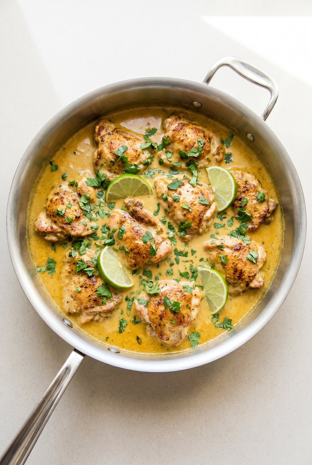 Coconut Chicken Rice Bowl ready to serve