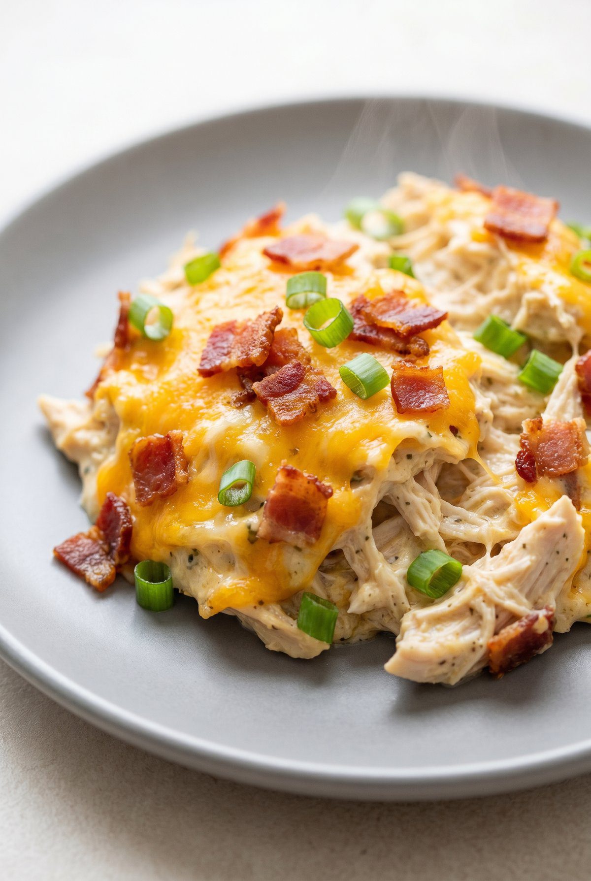 Close-up of Crack Chicken Casserole