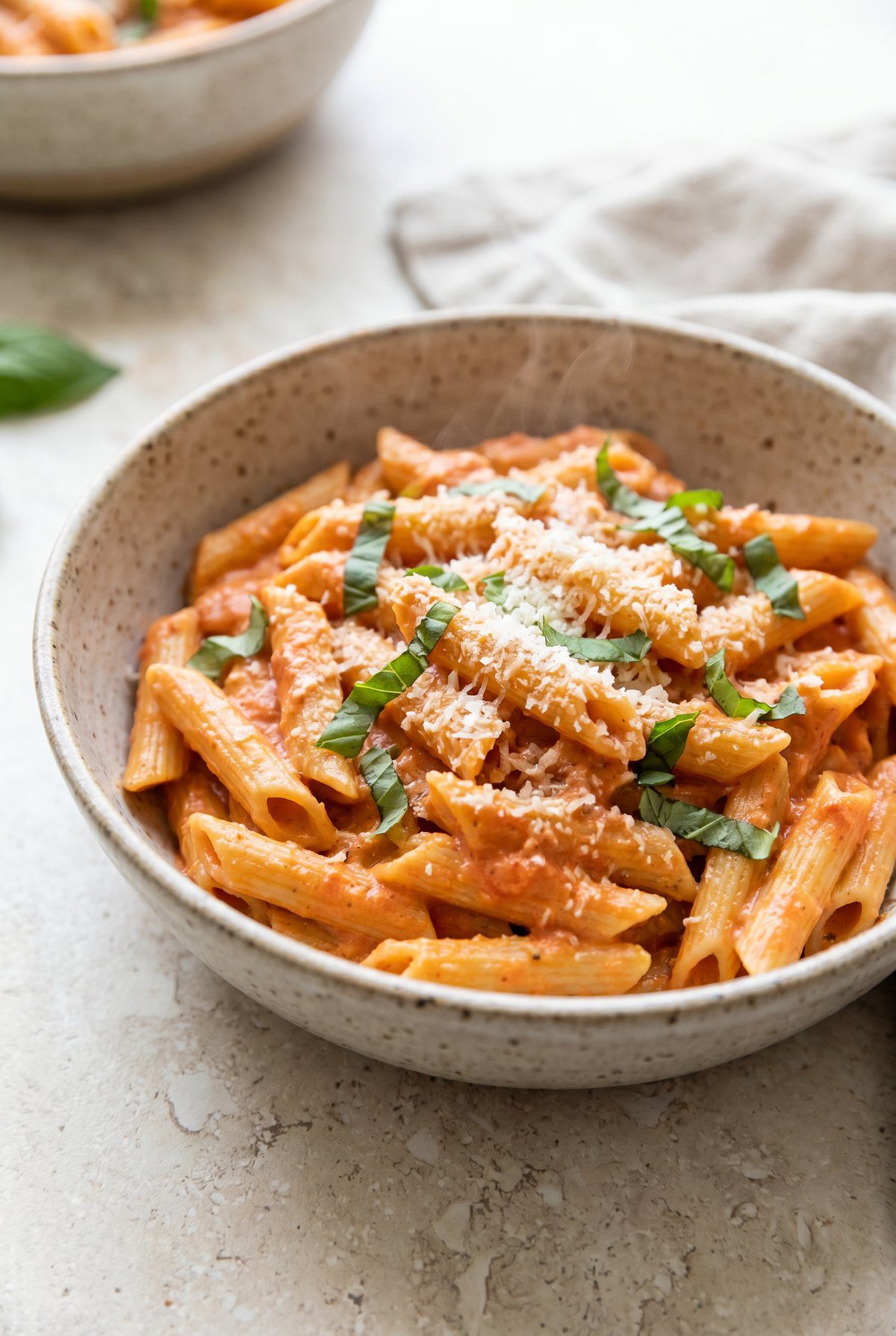 Creamy Tomato Pasta served and ready to eat