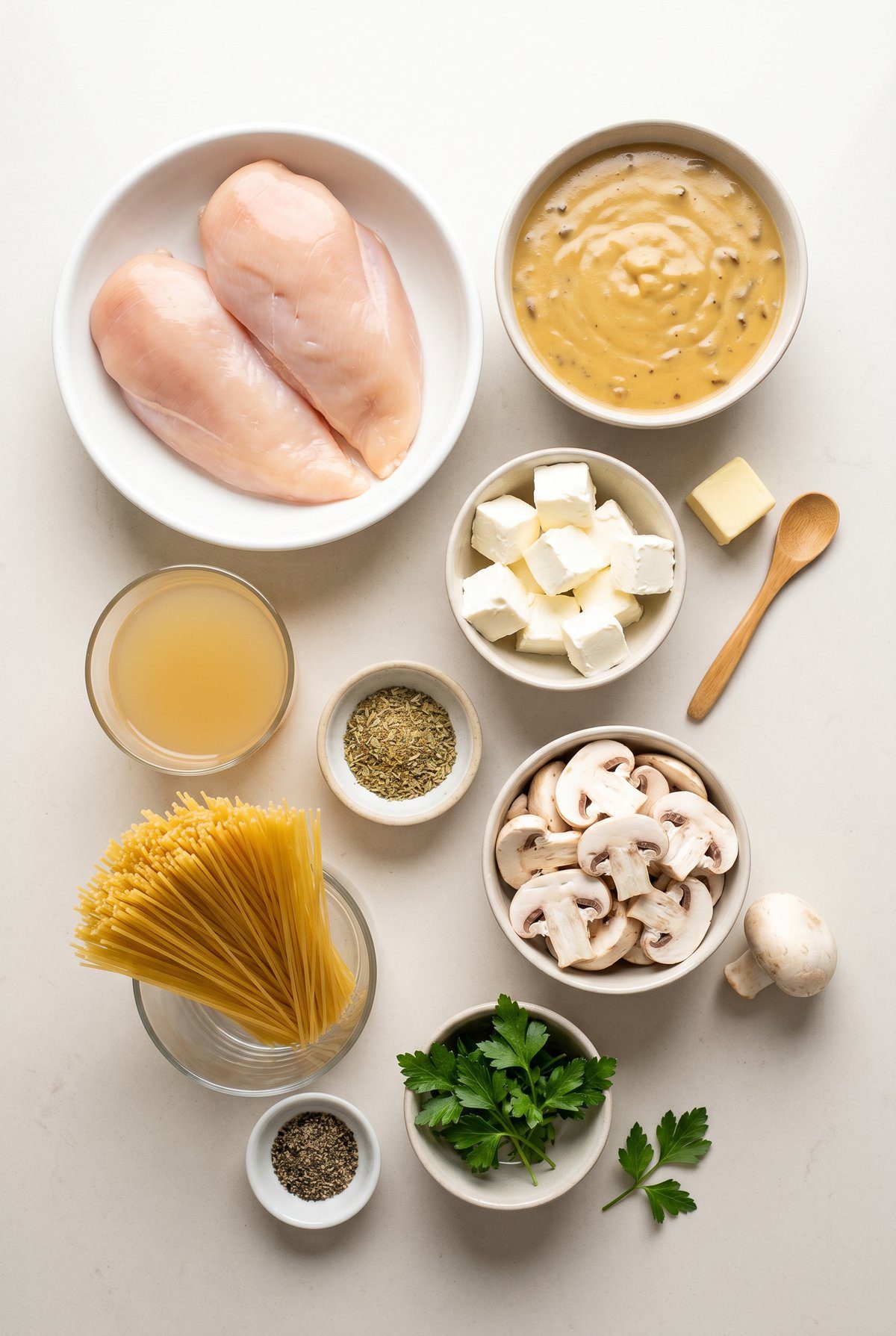 Ingredients for Crockpot Angel Chicken