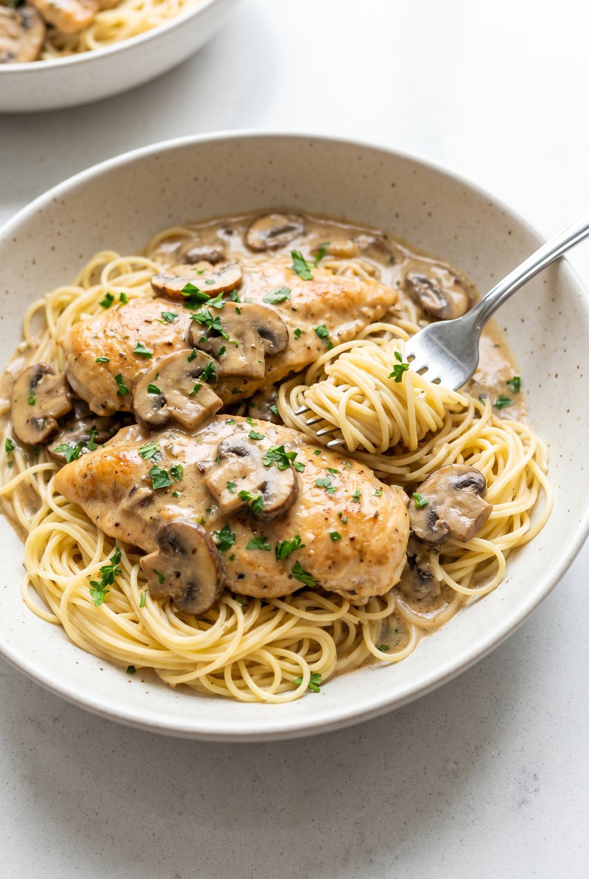 Crockpot Angel Chicken ready to serve