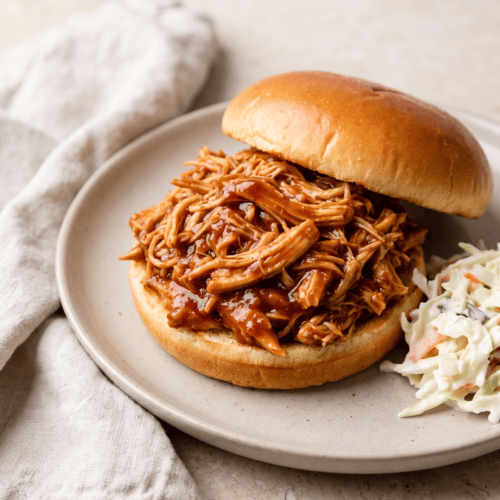 Saucy Crockpot BBQ Chicken