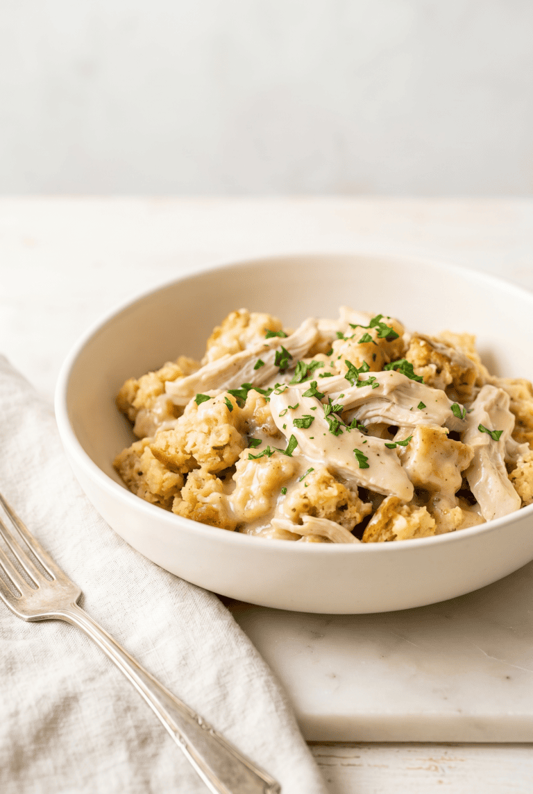 Crockpot Chicken and Stuffing