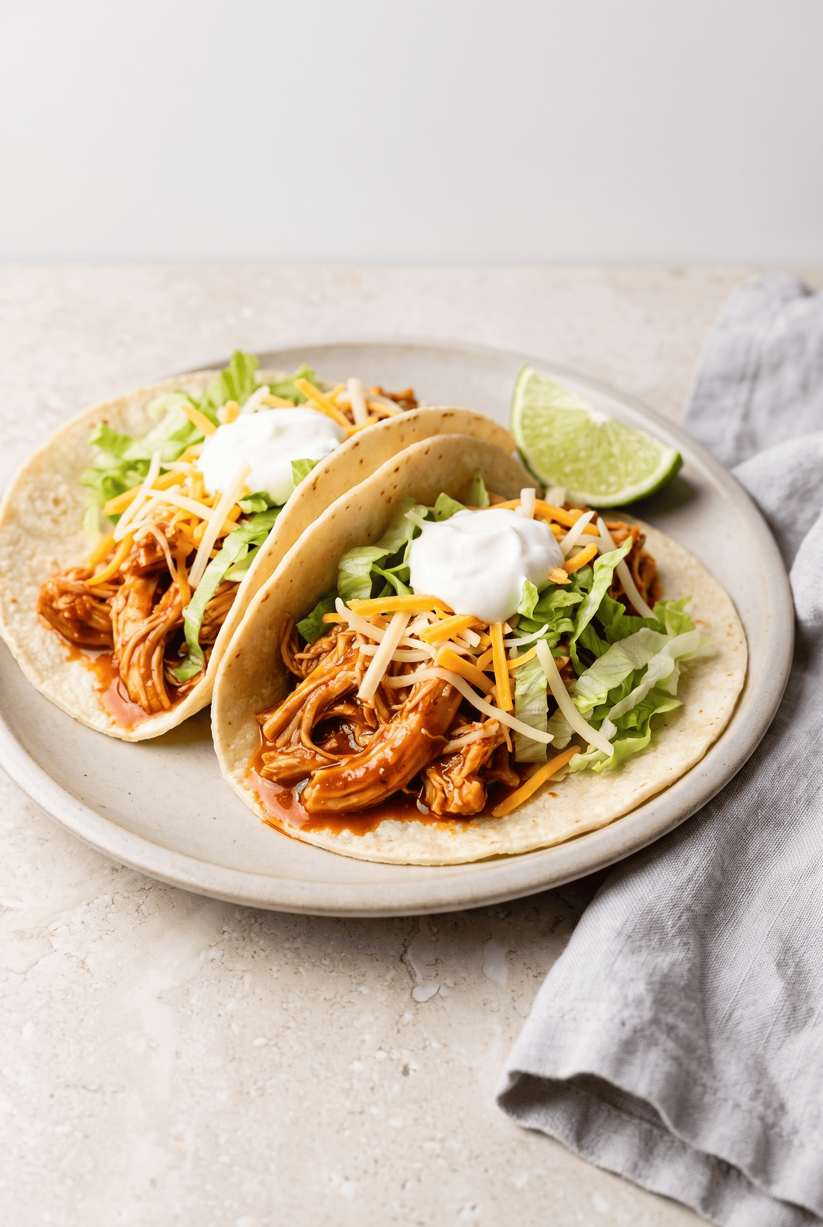 3-Ingredient Crockpot Chicken Tacos