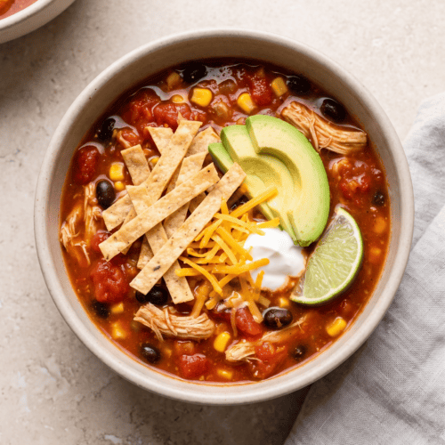 Cozy Crockpot Chicken Tortilla Soup