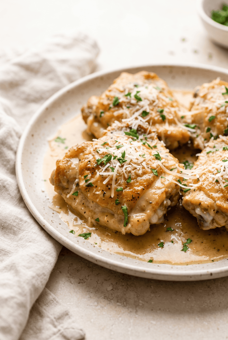 Crockpot Garlic Parmesan Chicken