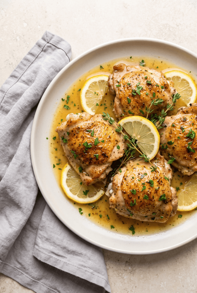Crockpot Lemon Herb Chicken