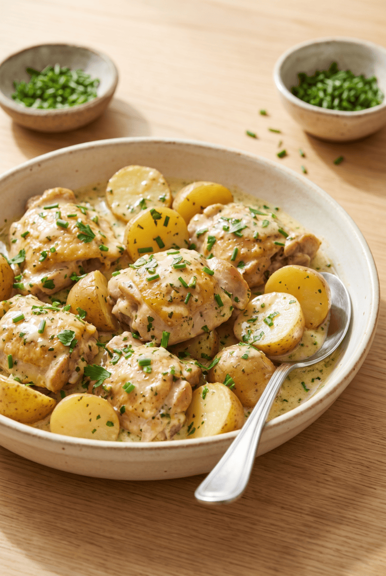 Crockpot Ranch Chicken and Potatoes