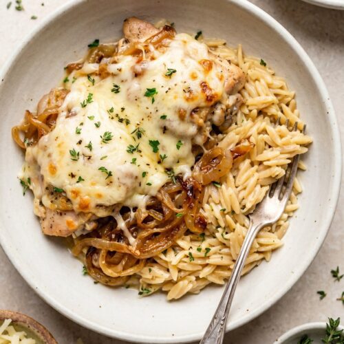 French Onion Chicken Orzo