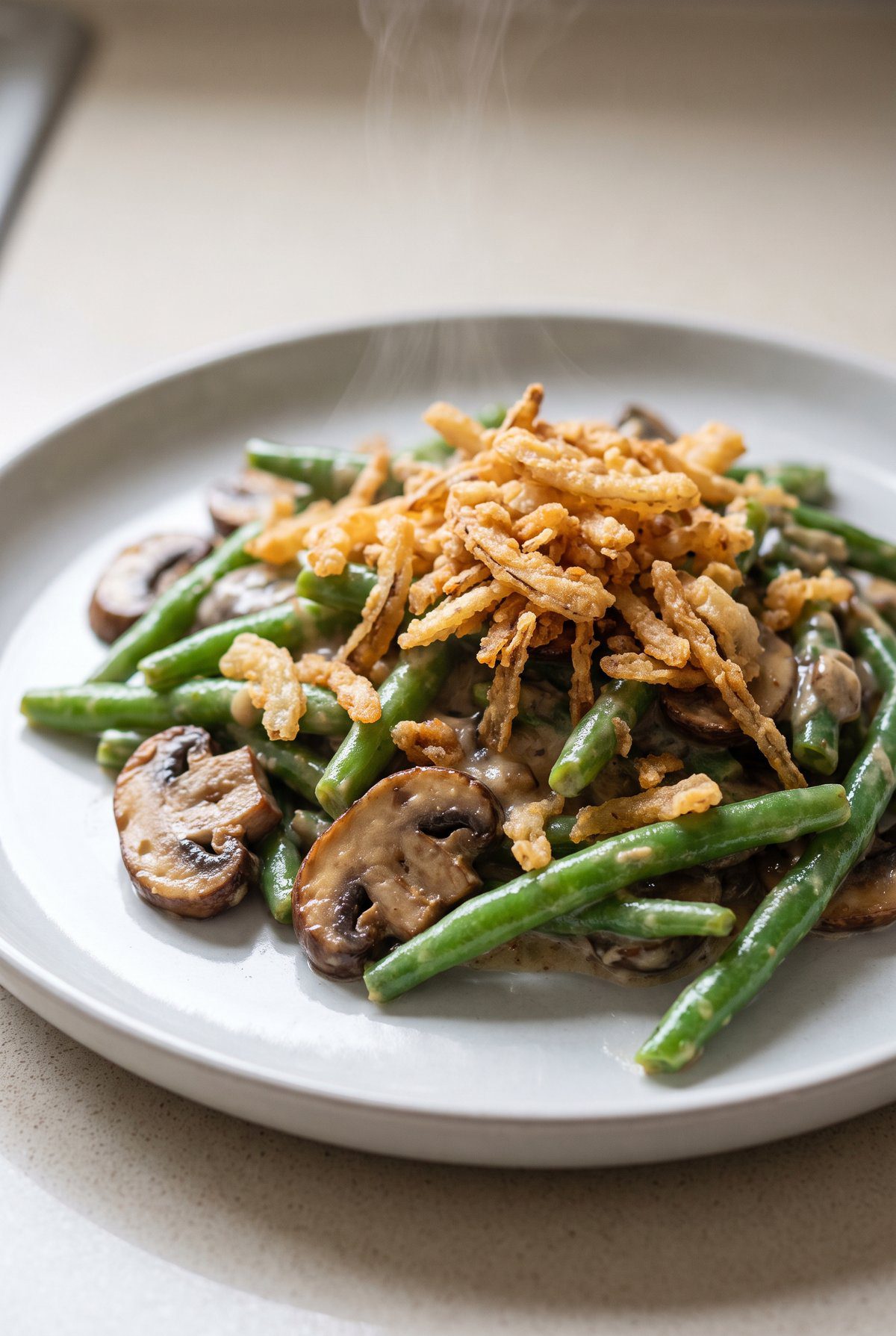 Close-up of Green Bean Casserole