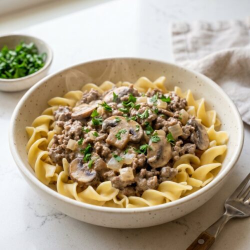 Ground Beef Stroganoff