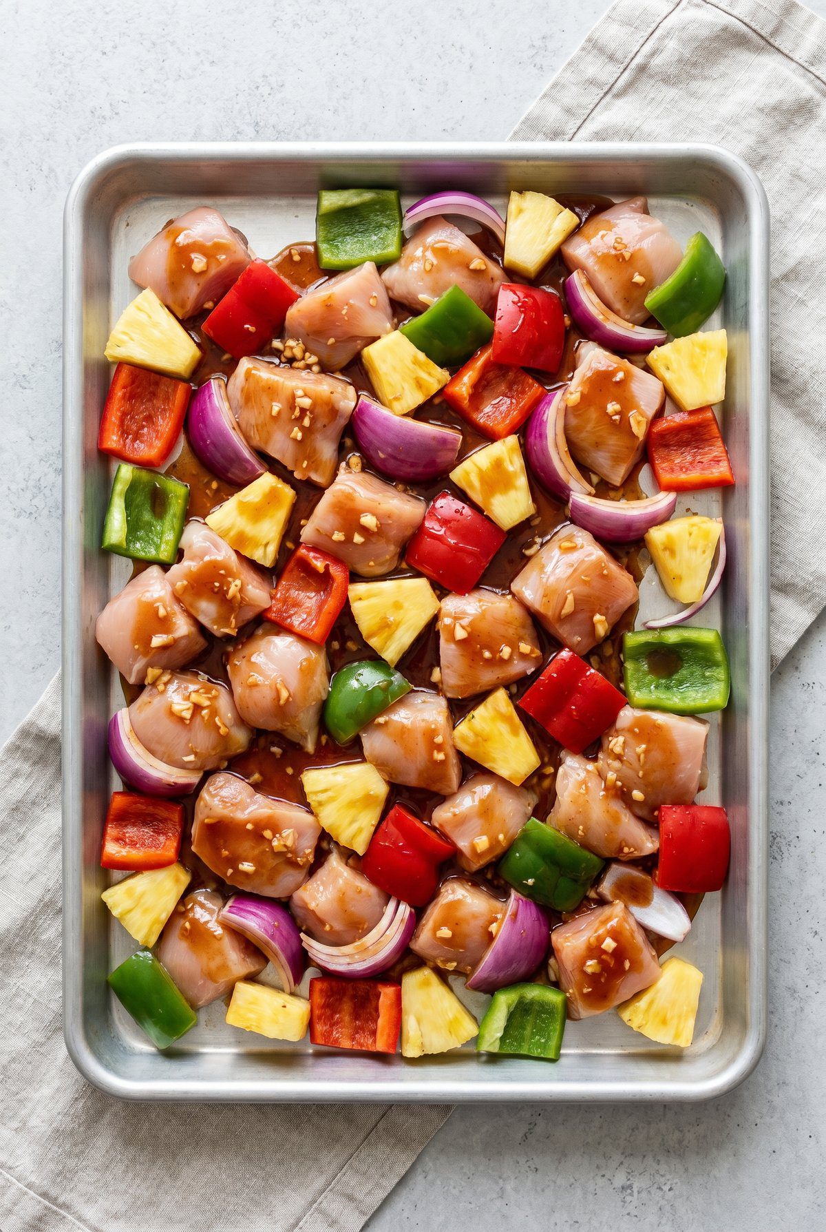 How to make Hawaiian Chicken Sheet Pan – step 1