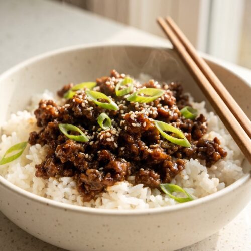 Korean Ground Beef Bowl